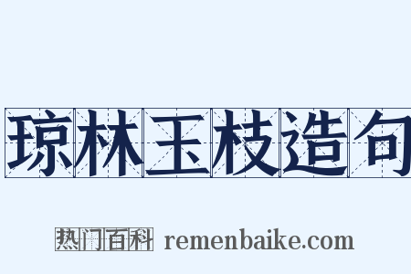 琼林玉枝造句是什么意思的图片